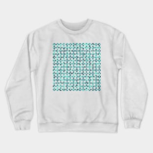 Rounded Triangle Pattern (Teal) Crewneck Sweatshirt